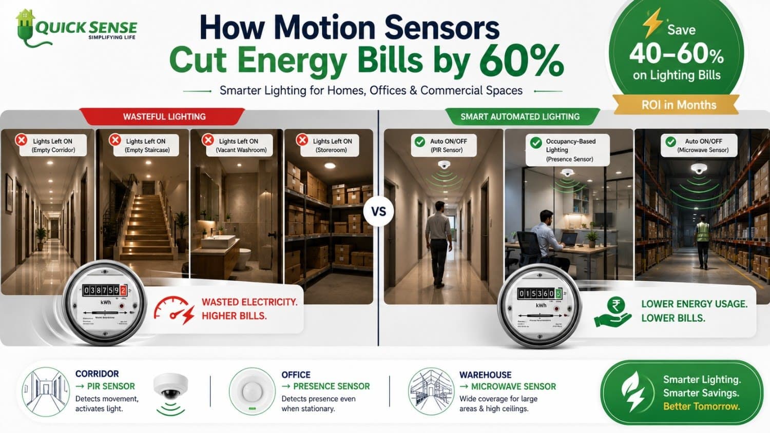 How Motion Sensors Can Cut Your Energy Bills by 60%