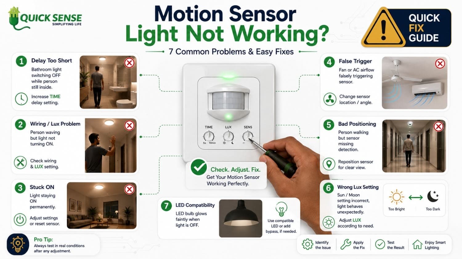 Motion Sensor Light Not Working? 7 Common Problems (and How to Fix Them)